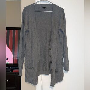 EXPRESS Women’s Grey Button Down Cardigan LARGE